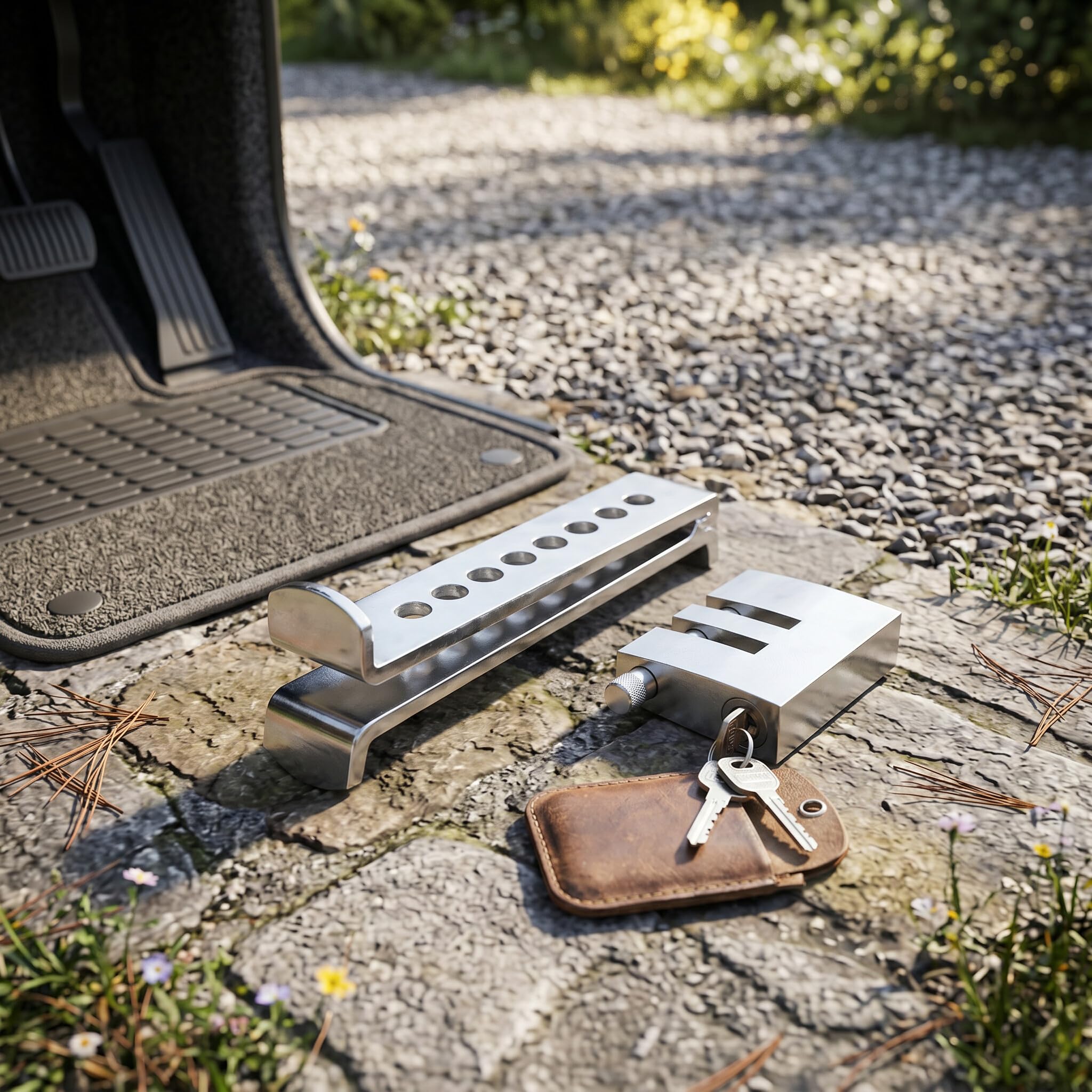 Amazon.com: 8 Holes Adjustable Brake Pedal Lock Heavy Duty Anti
